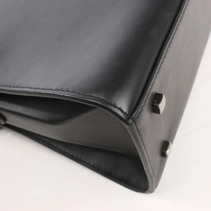 Delvaux Tempete MM Leather 2Way Handbag in Black