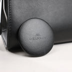 Delvaux Tempete MM Leather 2Way Handbag in Black