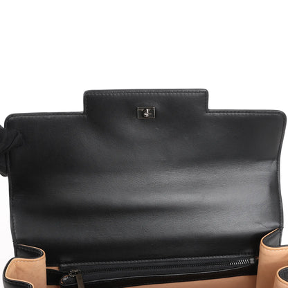 Delvaux Tempete MM Leather 2Way Handbag in Black