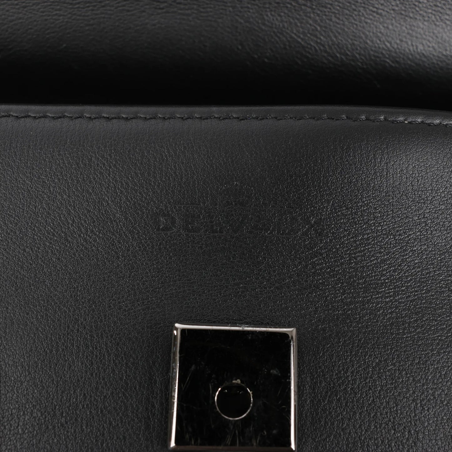 Delvaux Tempete MM Leather 2Way Handbag in Black