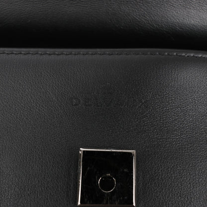 Delvaux Tempete MM Leather 2Way Handbag in Black