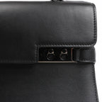 Delvaux Tempete MM Leather 2Way Handbag in Black