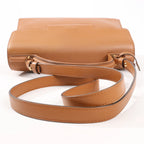 Delvaux Tempete MM Leather 2Way Handbag in Brown