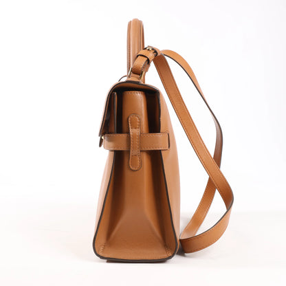 Delvaux Tempete MM Leather 2Way Handbag in Brown