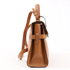 Delvaux Tempete MM Leather 2Way Handbag in Brown