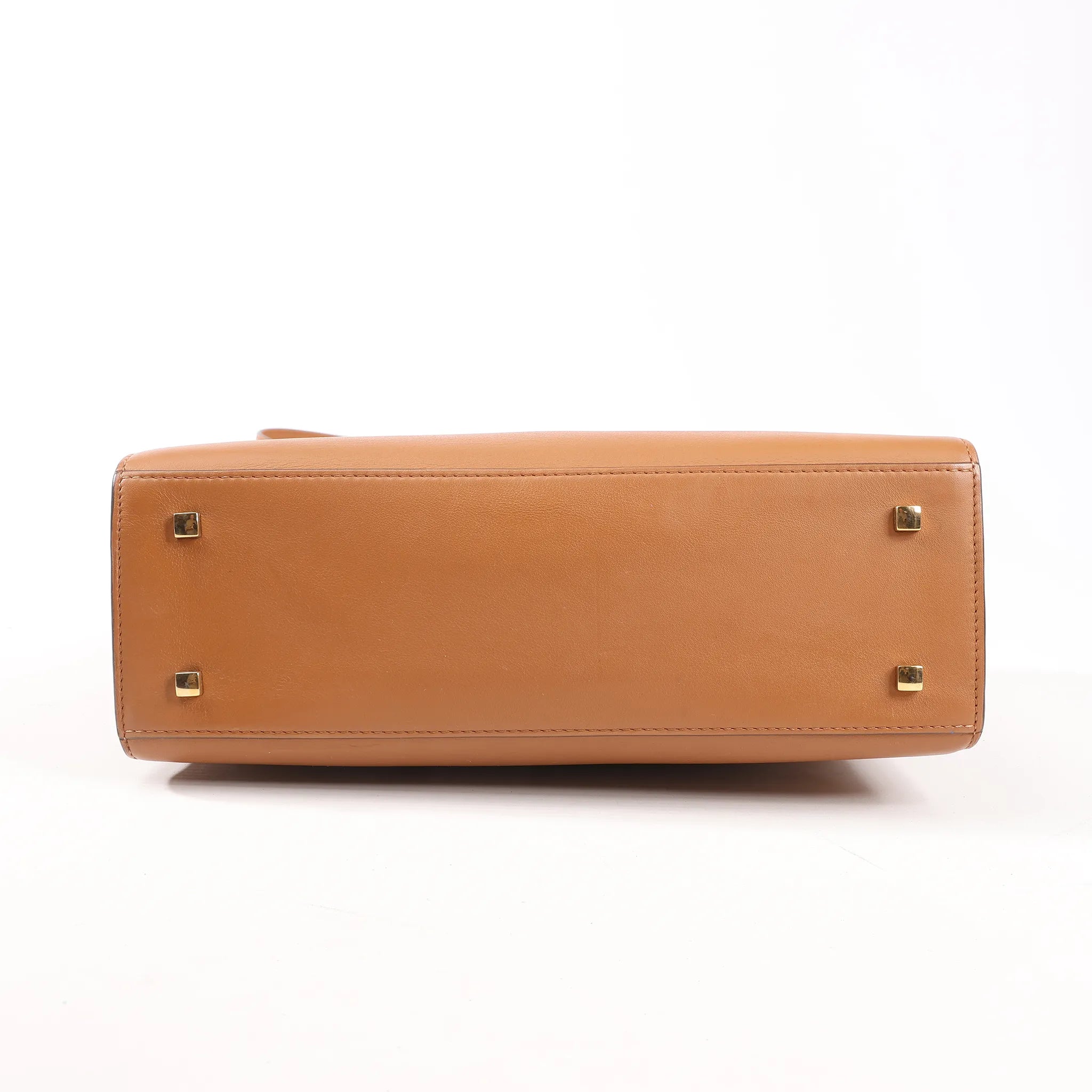 Delvaux Tempete MM Leather 2Way Handbag in Brown