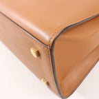 Delvaux Tempete MM Leather 2Way Handbag in Brown