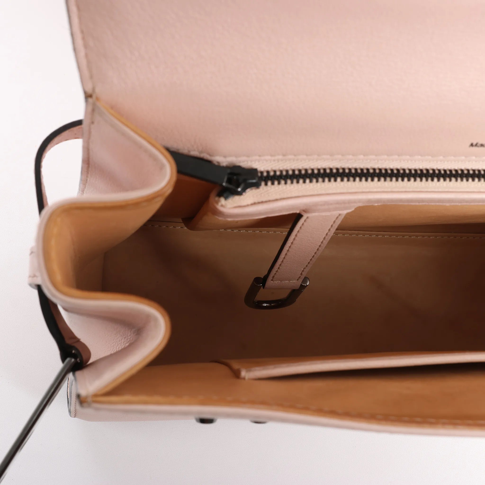 Delvaux Tempête MM Leather 2Way Handbag in Pink