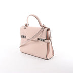 Delvaux Tempête MM Leather 2Way Handbag in Pink