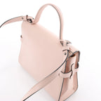 Delvaux Tempête MM Leather 2Way Handbag in Pink