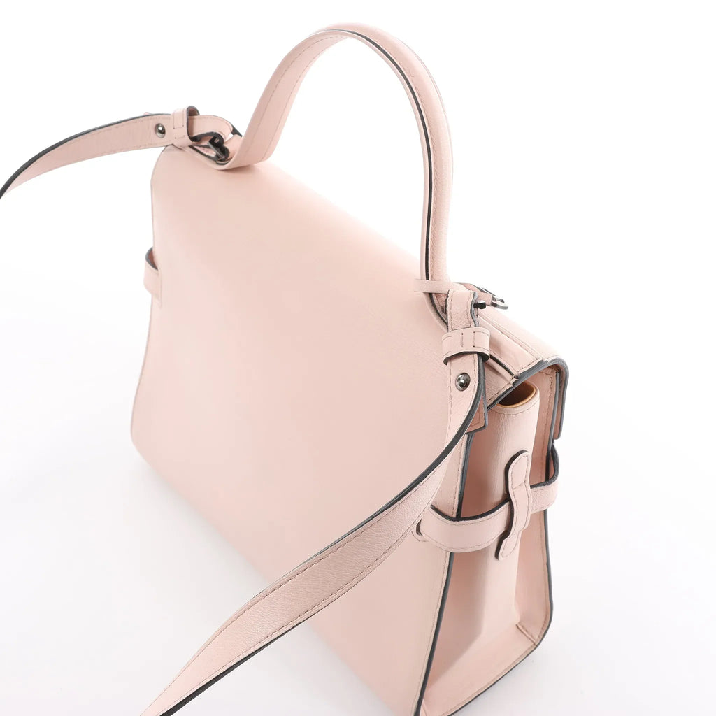 Delvaux Tempête MM Leather 2Way Handbag in Pink