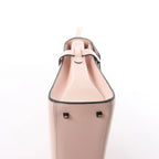 Delvaux Tempête MM Leather 2Way Handbag in Pink