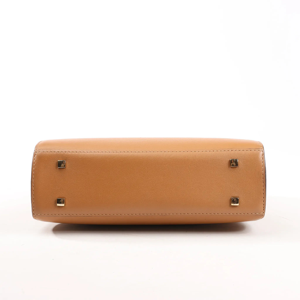 Delvaux Tempête PM Leather 2Way Handbag in Brown