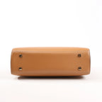 Delvaux Tempête PM Leather 2Way Handbag in Brown
