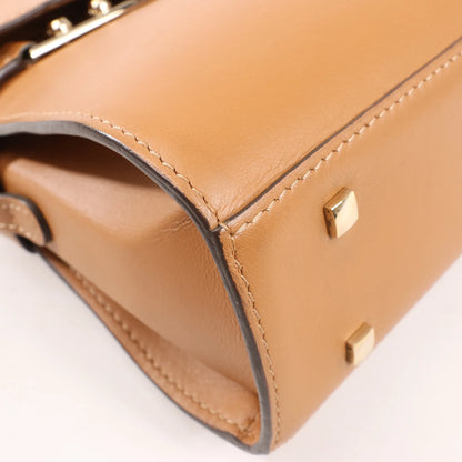 Delvaux Tempête PM Leather 2Way Handbag in Brown