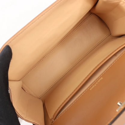 Delvaux Tempête PM Leather 2Way Handbag in Brown