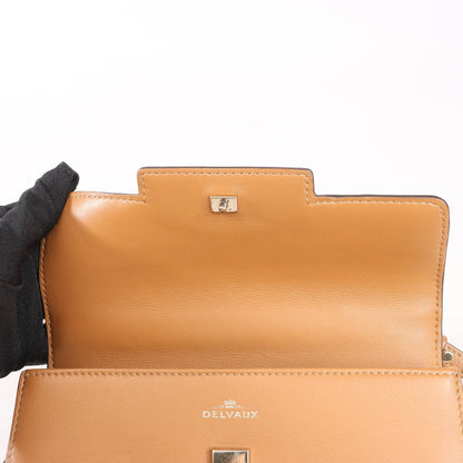 Delvaux Tempête PM Leather 2Way Handbag in Brown