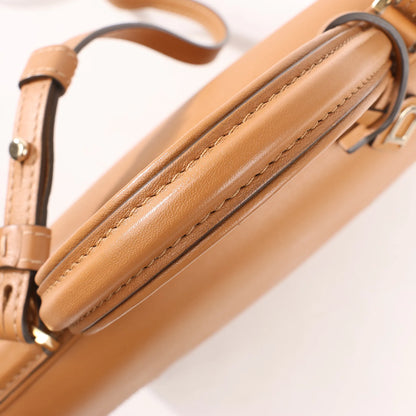 Delvaux Tempête PM Leather 2Way Handbag in Brown