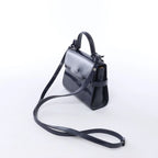 Delvaux Tempête Mini Patent Leather 2Way Crossbody Bags in Navy Blue