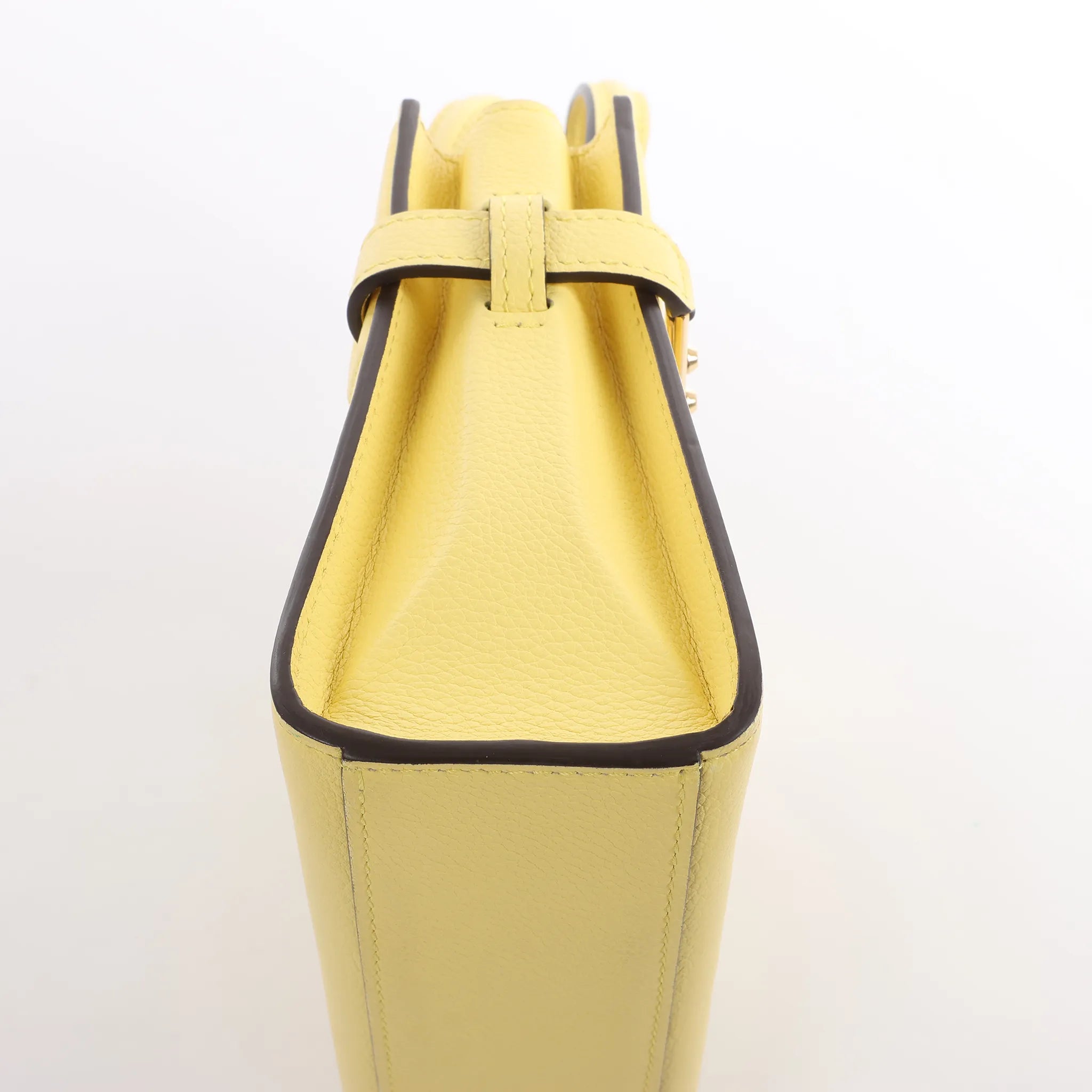 Delvaux Tempête PM Leather 2Way Crossbody Bag in Yellow