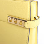 Delvaux Tempête PM Leather 2Way Crossbody Bag in Yellow