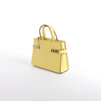 Delvaux Tempête PM Leather 2Way Crossbody Bag in Yellow