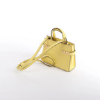 Delvaux Tempête PM Leather 2Way Crossbody Bag in Yellow