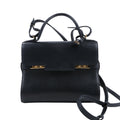 Delvaux Tempête PM Leather 2Way Crossbody Bags in Black
