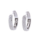 Non Signe / Unsigned Diamond Earrings K18WG 4.4g 1.0 ct