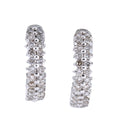Non Signe / Unsigned Diamond Earrings K18WG 6.5g 0.50/0.50 ct