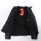 Diesel L-LEOPOL Leather Jacket in Black, Size 46 IT