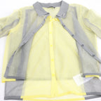 DIESEL Lurex-Detail Long-Sleeved Shirt in Yellow, Size S