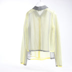DIESEL Lurex-Detail Long-Sleeved Shirt in Yellow, Size S