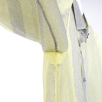 DIESEL Lurex-Detail Long-Sleeved Shirt in Yellow, Size S