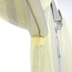 DIESEL Lurex-Detail Long-Sleeved Shirt in Yellow, Size S
