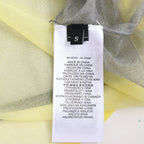 DIESEL Lurex-Detail Long-Sleeved Shirt in Yellow, Size S
