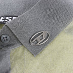 DIESEL Lurex-Detail Long-Sleeved Shirt in Yellow, Size S