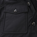 Diesel W-Jorgy Padded Parka Hooded Fluffy Faux-Fur in Black, Size 48 IT