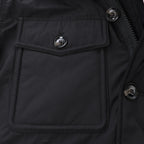 Diesel W-Jorgy Padded Parka Hooded Fluffy Faux-Fur in Black, Size 48 IT