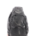 Diesel Multi-Pkts Multipocket Washed Denim Crossbody bag in Gray