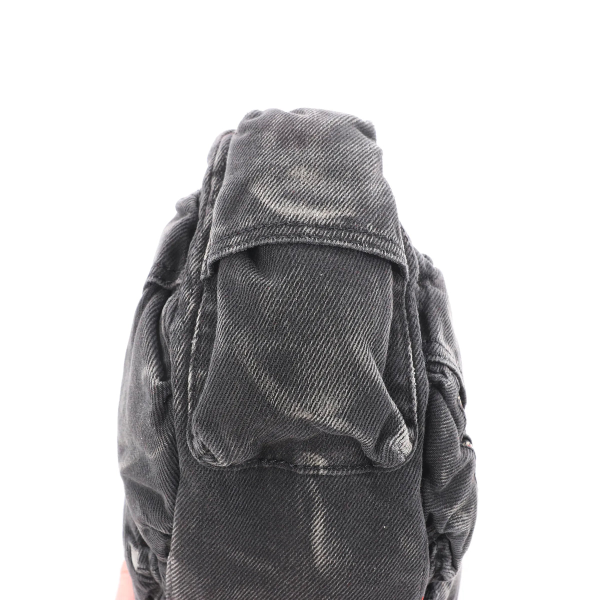 Diesel Multi-Pkts Multipocket Washed Denim Crossbody bag in Gray
