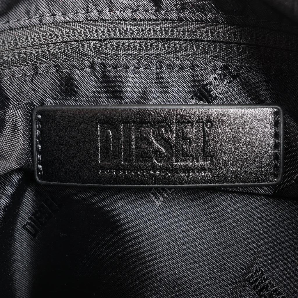 Diesel Multi-Pkts Multipocket Washed Denim Crossbody bag in Gray
