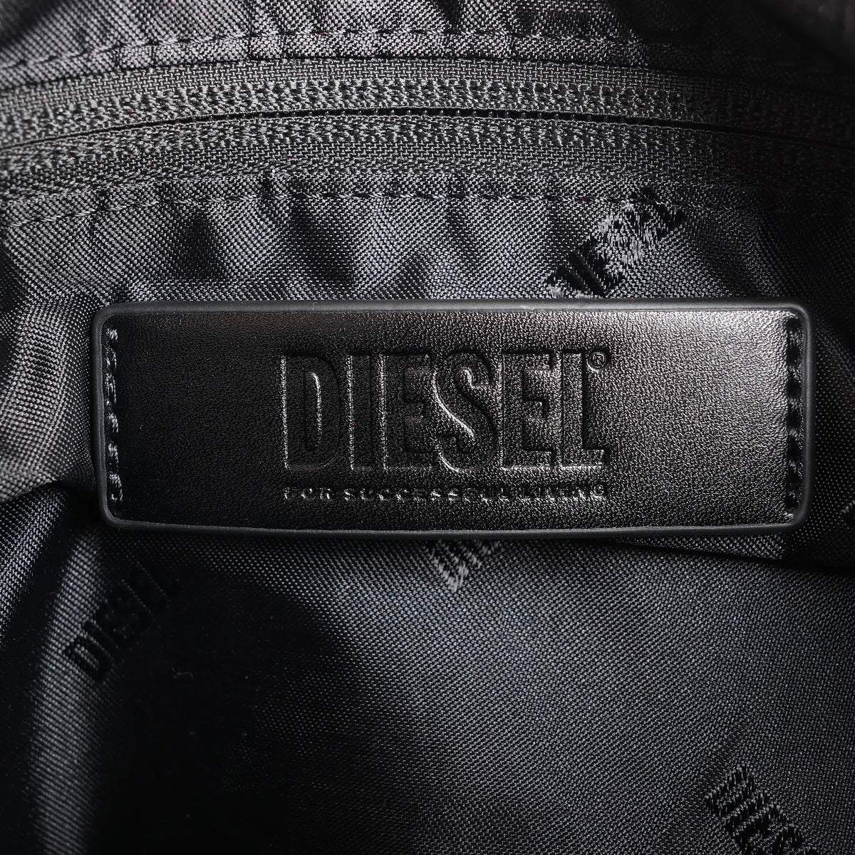 Diesel Multi-Pkts Multipocket Washed Denim Crossbody bag in Gray