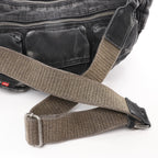 Diesel Multi-Pkts Multipocket Washed Denim Crossbody bag in Gray
