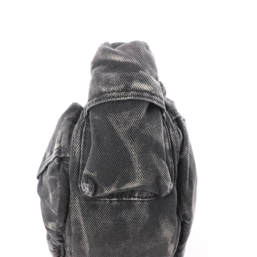 Diesel Multi-Pkts Multipocket Washed Denim Crossbody bag in Gray
