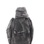 Diesel Multi-Pkts Multipocket Washed Denim Crossbody bag in Gray