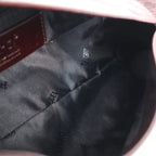 Diesel Scrunch-D Leather Shoulder Bag in Burgundy