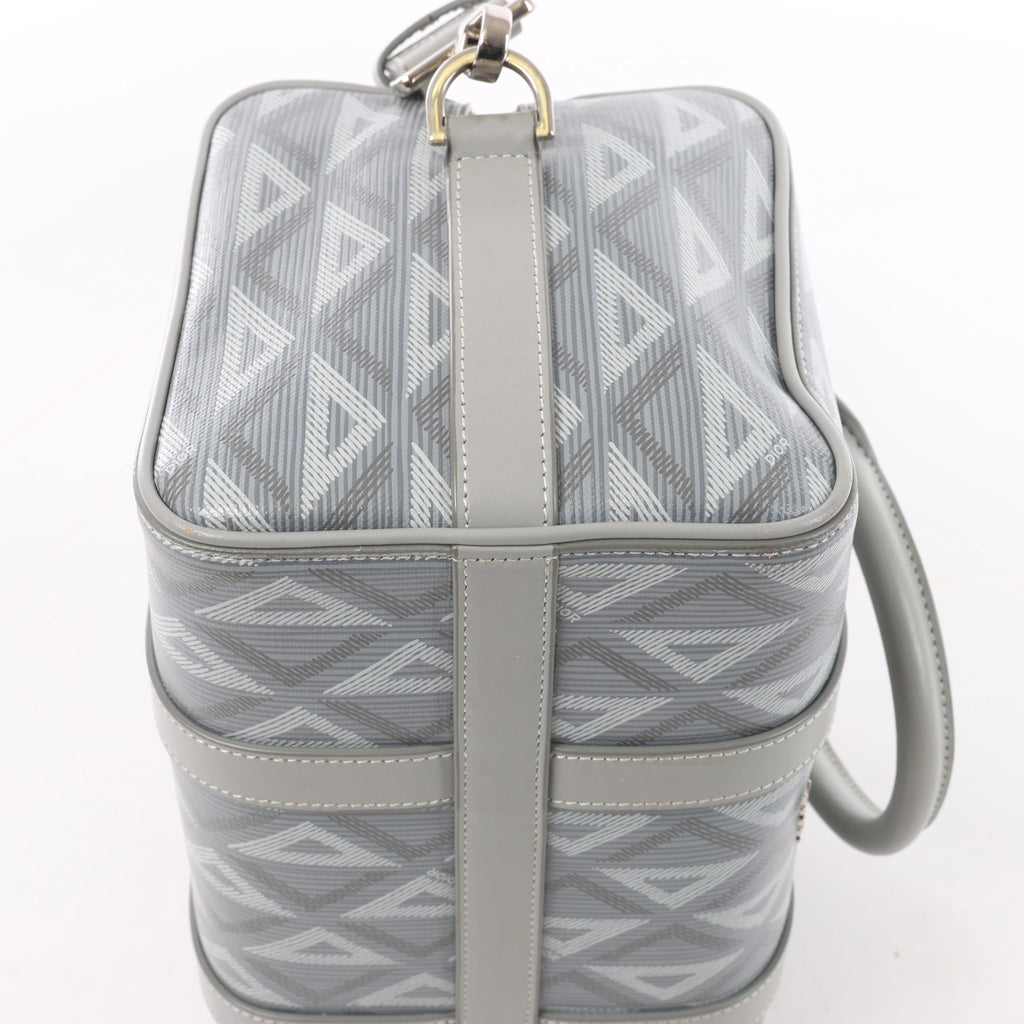 Dior CD diamond PVC & Leather 2Way Handbag in Gray
