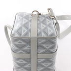 Dior CD diamond PVC & Leather 2Way Handbag in Gray
