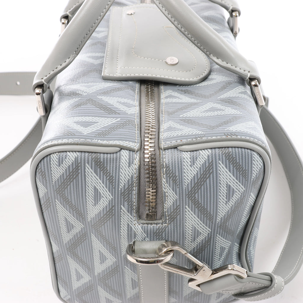 Dior CD diamond PVC & Leather 2Way Handbag in Gray